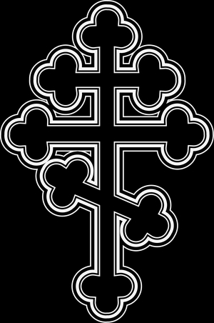 крест православный - картинки для гравировки